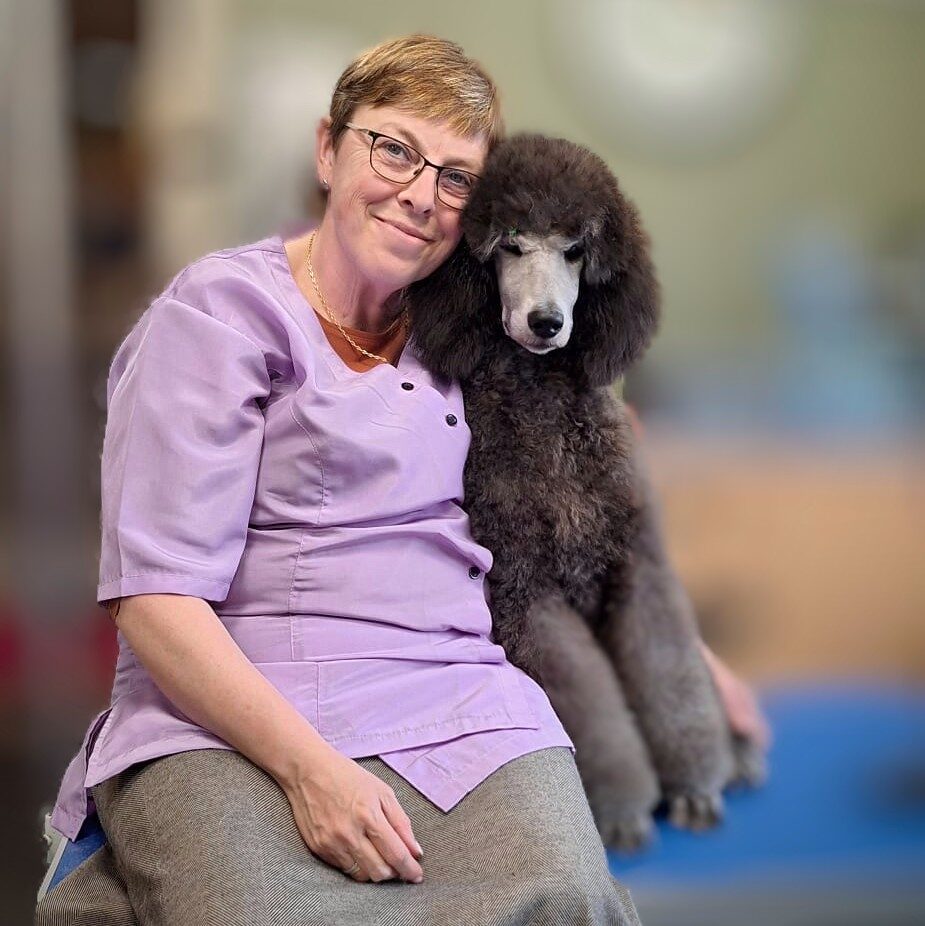 Marleen en één van haar honden